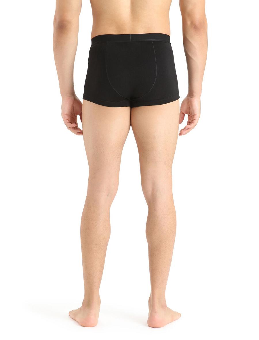 Black Icebreaker Cool-Lite™ Merino Anatomica Trunks Men's Underwear | AU 1290MQZA